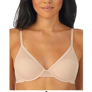 Brand New On Gossamer Women's Size 34C Champagne Pink Half Cup Demi Bra